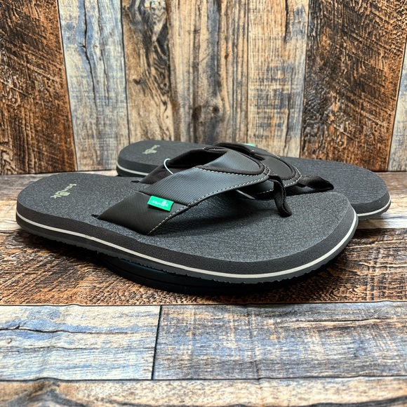 NEW Men’s Sanuk Beer Cozy Flip Flop Sandals Various Sizes - Picture 5 of 12